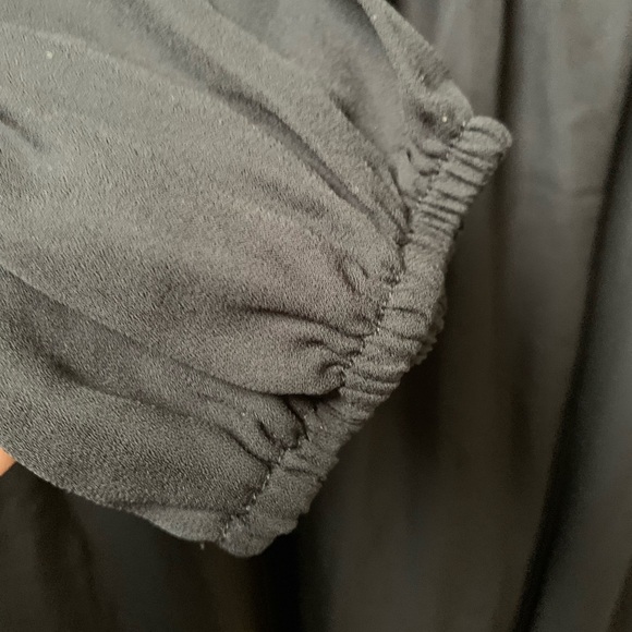 BBX LEPHSNT Women’s Black Wrap Front Long Sleeve Lined Dress - Picture 5 of 8